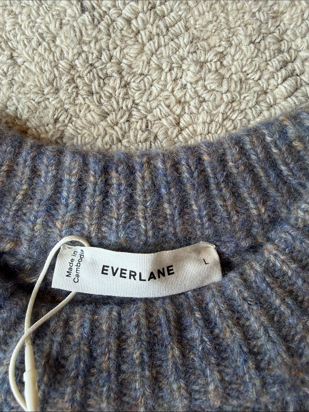 NWT Everlane Women’s Waffle Sweater (wool, cotton, alpaca) - Picture 2 of 8